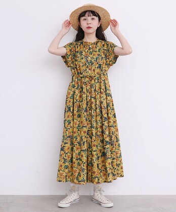 AMBIDEX Store 〇LIBERTY apron one-piece(F グリーン): l'atelier du 