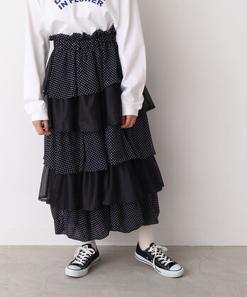 ○キャンディードット フリルバルーンスカート