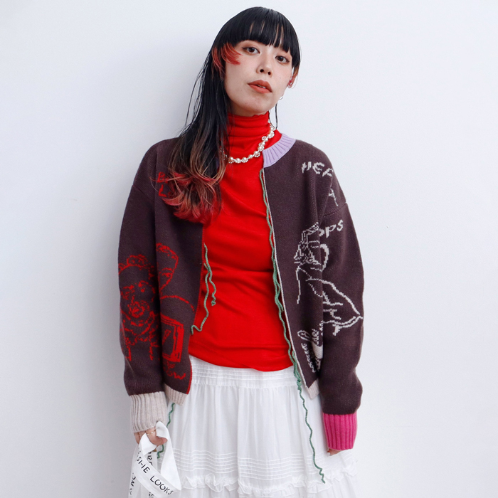 【未使用】Dot and Stripes/アンビデックス　Aラインコート 未使用】Dot and Stripes/アンビデックス Aラインコート 未使用