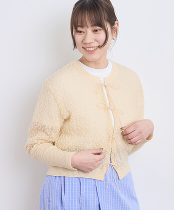 Chiffon Embroidery Frillショートカーデ ホワイト シフォンフリルショートカーディガン – Darich (ダーリッチ)