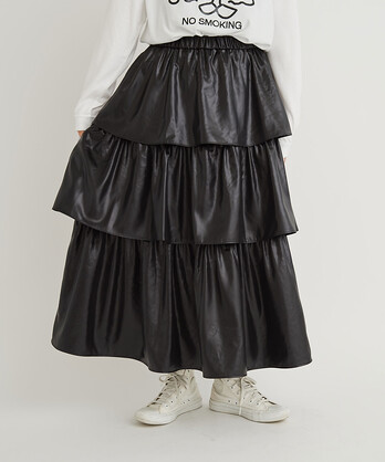 ○Satinwax vintage ティアードスカート