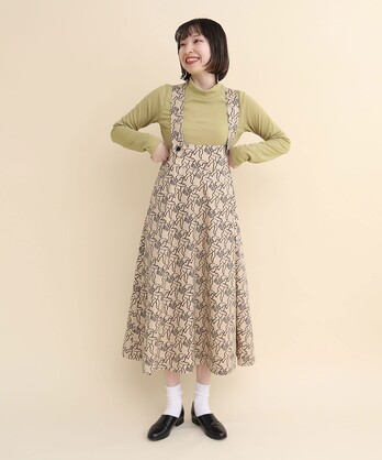 AMBIDEX Store 〇ANGEL CHARM jumper skirt(F ベージュ): l'atelier 